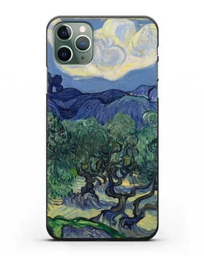 Чехол Оливковые деревья (Ван Гог Винсент) силиконовый для iPhone 11 Pro Max