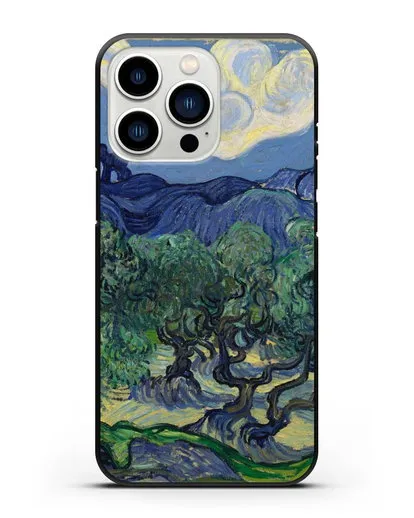 Чехол Оливковые деревья (Ван Гог Винсент) силиконовый для iPhone 13 Pro