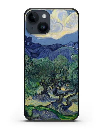 Чехол Оливковые деревья (Ван Гог Винсент) силиконовый для iPhone 14