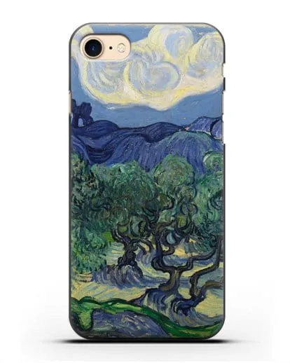 Чехол Оливковые деревья (Ван Гог Винсент) силиконовый для iPhone 8