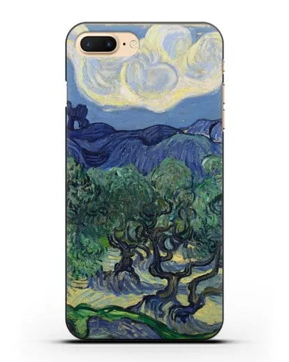 Чехол Оливковые деревья (Ван Гог Винсент) силиконовый для iPhone 7 Plus