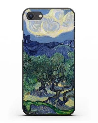 Чехол Оливковые деревья (Ван Гог Винсент) силиконовый для iPhone SE 2020