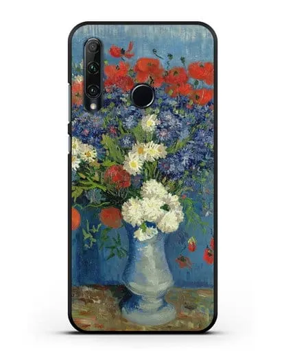 Чехол Ваза с васильками и маками (Ван Гог Винсент) силиконовый для Honor 20e