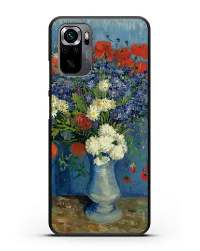 Чехол Ваза с васильками и маками (Ван Гог Винсент) силиконовый для Xiaomi Poco M5s