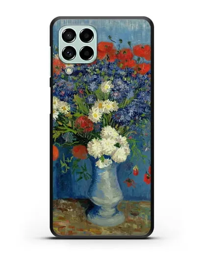 Чехол Ваза с васильками и маками (Ван Гог Винсент) силиконовый для Samsung Galaxy M53 [SM-M536]