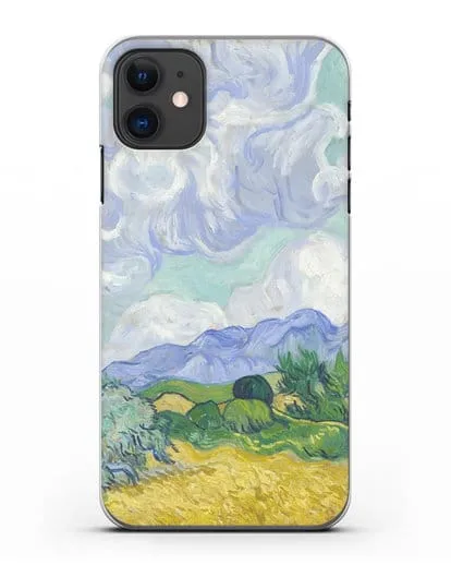 Чехол Пшеничное поле с кипарисами (Ван Гог Винсент) силиконовый для iPhone 11