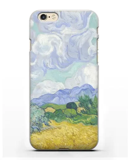 Чехол Пшеничное поле с кипарисами (Ван Гог Винсент) силиконовый для iPhone 6s