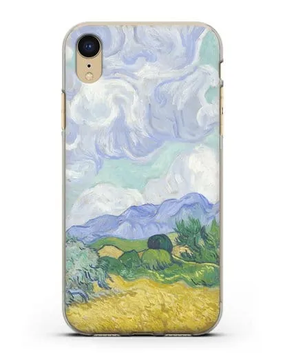 Чехол Пшеничное поле с кипарисами (Ван Гог Винсент) силиконовый для iPhone XR