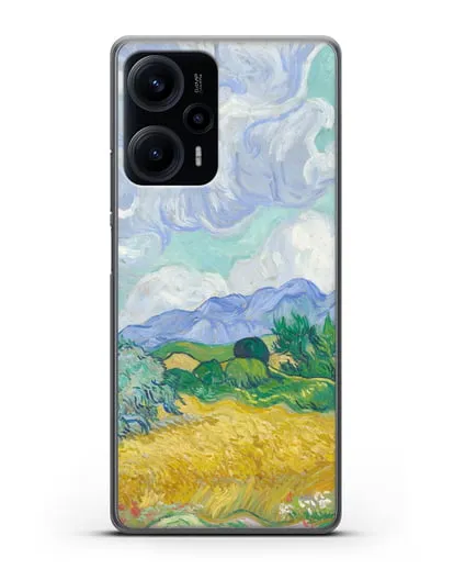 Чехол Пшеничное поле с кипарисами (Ван Гог Винсент) силиконовый для Xiaomi Poco F5
