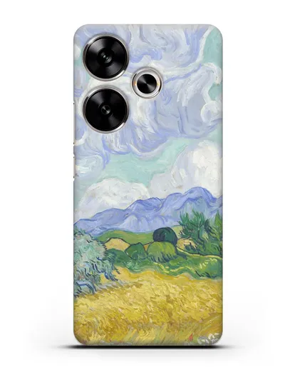 Чехол Пшеничное поле с кипарисами (Ван Гог Винсент) силиконовый для Xiaomi Poco F6