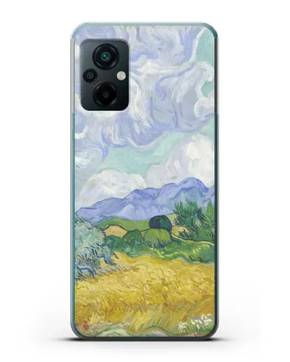 Чехол Пшеничное поле с кипарисами (Ван Гог Винсент) силиконовый для Xiaomi Poco M5