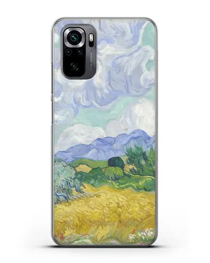 Чехол Пшеничное поле с кипарисами (Ван Гог Винсент) силиконовый для Xiaomi Poco M5s
