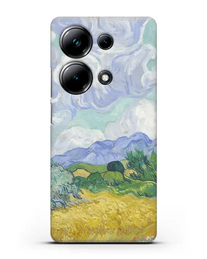 Чехол Пшеничное поле с кипарисами (Ван Гог Винсент) силиконовый для Xiaomi Poco M6 Pro