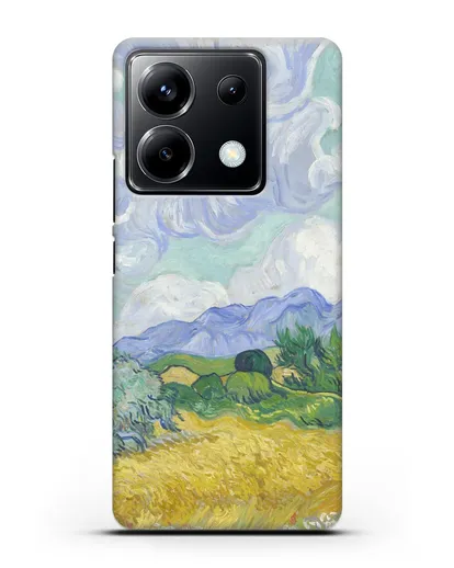 Чехол Пшеничное поле с кипарисами (Ван Гог Винсент) силиконовый для Xiaomi Poco X6