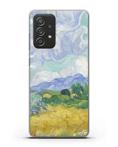 Чехол Пшеничное поле с кипарисами (Ван Гог Винсент) силиконовый для Samsung Galaxy A53