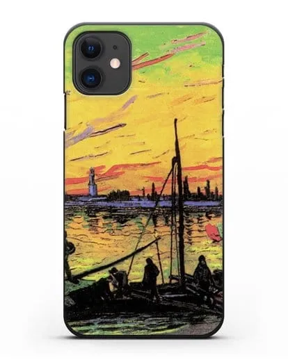 Чехол Угольные баржи (Ван Гог Винсент) силиконовый для iPhone 11