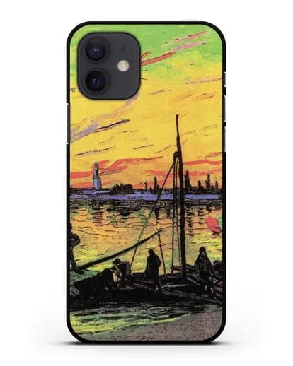 Чехол Угольные баржи (Ван Гог Винсент) силиконовый для iPhone 12