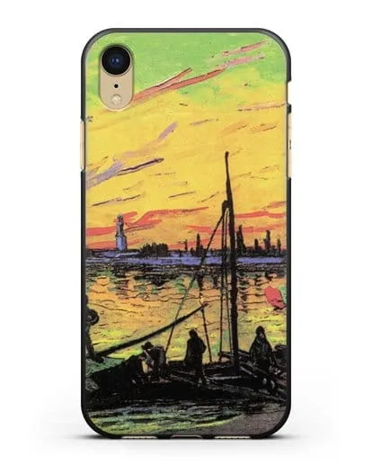 Чехол Угольные баржи (Ван Гог Винсент) силиконовый для iPhone XR