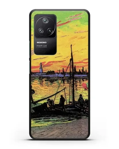Чехол Угольные баржи (Ван Гог Винсент) силиконовый для Xiaomi Poco F4