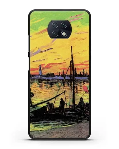 Чехол Угольные баржи (Ван Гог Винсент) силиконовый для Xiaomi Redmi Note 9T