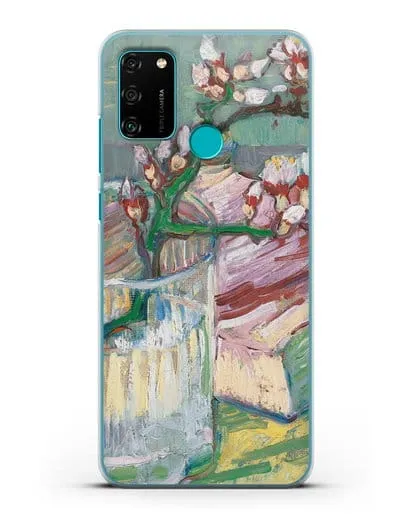 Чехол Ветка цветущего миндаля в стакане и книга (Ван Гог Винсент) силиконовый для Honor 9A