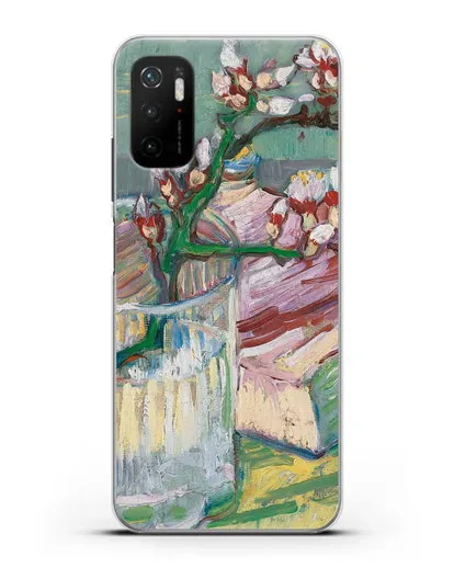 Чехол Ветка цветущего миндаля в стакане и книга (Ван Гог Винсент) силиконовый для Xiaomi Poco M3 Pro