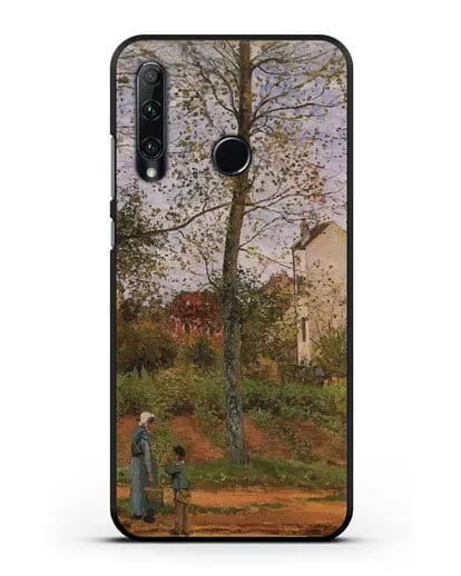 Чехол Пейзаж возле Лувесьен (Писсарро Камиль) силиконовый для Honor 20e