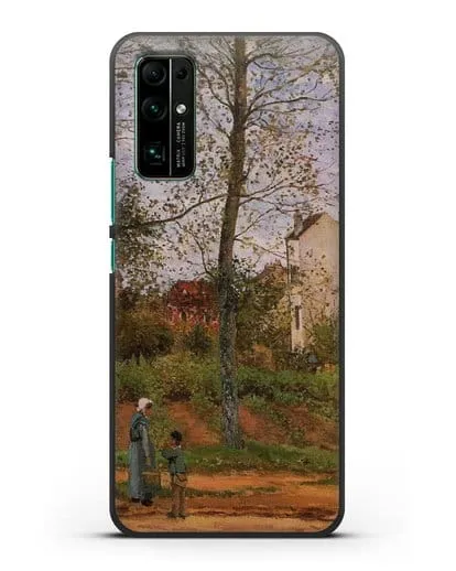 Чехол Пейзаж возле Лувесьен (Писсарро Камиль) силиконовый для Honor 30