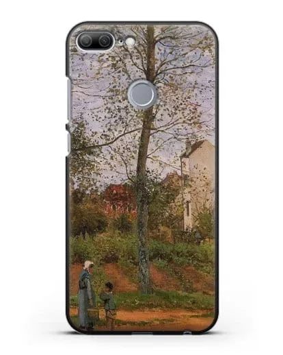 Чехол Пейзаж возле Лувесьен (Писсарро Камиль) силиконовый для Honor 9 Lite
