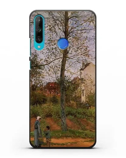 Чехол Пейзаж возле Лувесьен (Писсарро Камиль) силиконовый для Honor 9C