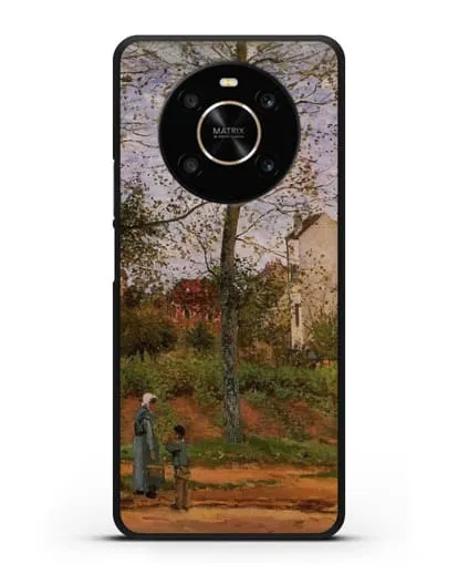 Чехол Пейзаж возле Лувесьен (Писсарро Камиль) силиконовый для Honor X9