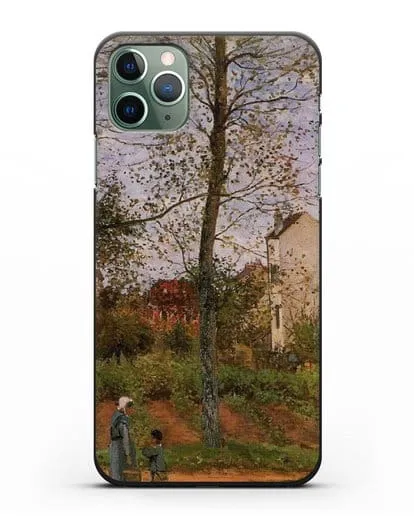 Чехол Пейзаж возле Лувесьен (Писсарро Камиль) силиконовый для iPhone 11 Pro Max