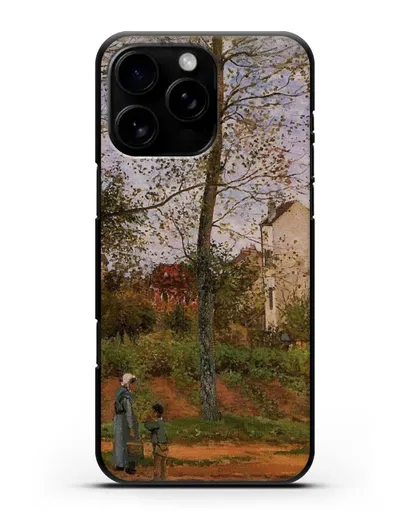 Чехол Пейзаж возле Лувесьен (Писсарро Камиль) силиконовый для iPhone 16 Pro Max