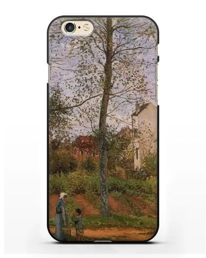 Чехол Пейзаж возле Лувесьен (Писсарро Камиль) силиконовый для iPhone 6