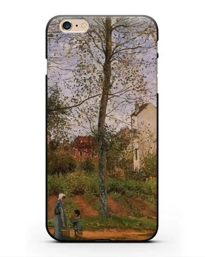 Чехол Пейзаж возле Лувесьен (Писсарро Камиль) силиконовый для iPhone 6 Plus