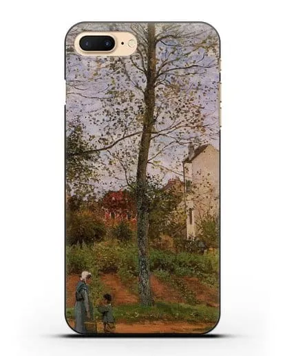 Чехол Пейзаж возле Лувесьен (Писсарро Камиль) силиконовый для iPhone 7 Plus