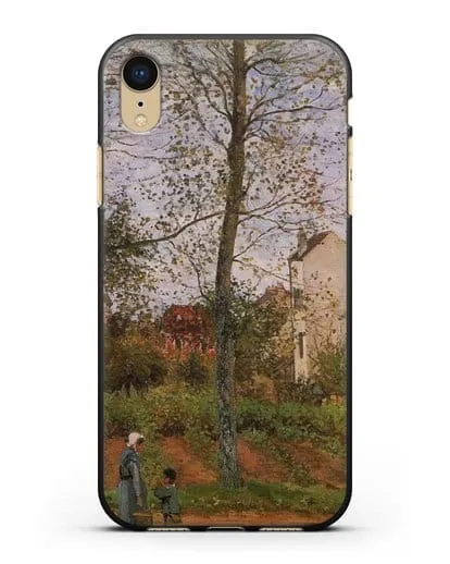 Чехол Пейзаж возле Лувесьен (Писсарро Камиль) силиконовый для iPhone XR