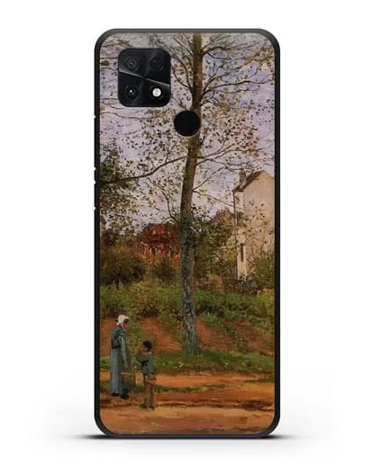 Чехол Пейзаж возле Лувесьен (Писсарро Камиль) силиконовый для Xiaomi Poco C40