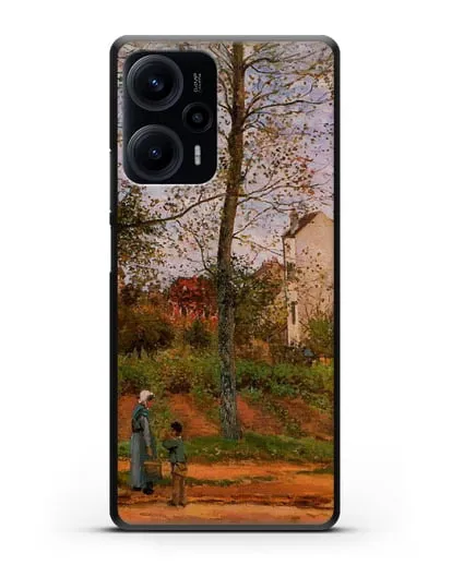 Чехол Пейзаж возле Лувесьен (Писсарро Камиль) силиконовый для Xiaomi Poco F5