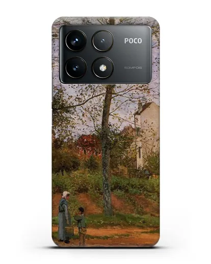 Чехол Пейзаж возле Лувесьен (Писсарро Камиль) силиконовый для Xiaomi Poco F6 Pro