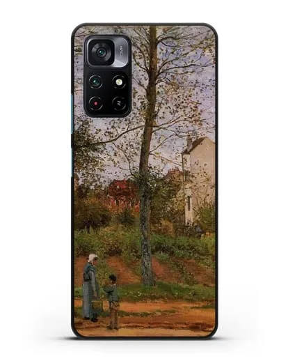 Чехол Пейзаж возле Лувесьен (Писсарро Камиль) силиконовый для Xiaomi Poco M4 Pro 5G