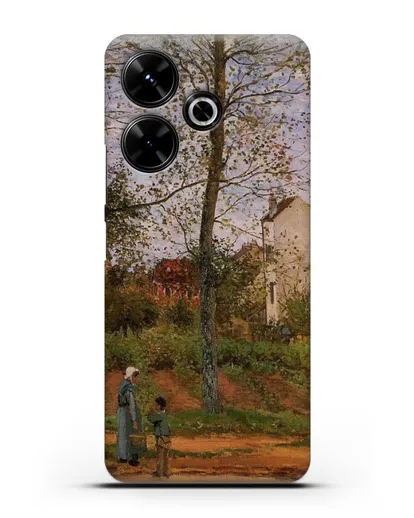 Чехол Пейзаж возле Лувесьен (Писсарро Камиль) силиконовый для Xiaomi Poco M6