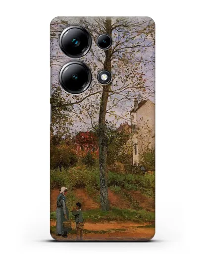 Чехол Пейзаж возле Лувесьен (Писсарро Камиль) силиконовый для Xiaomi Poco M6 Pro