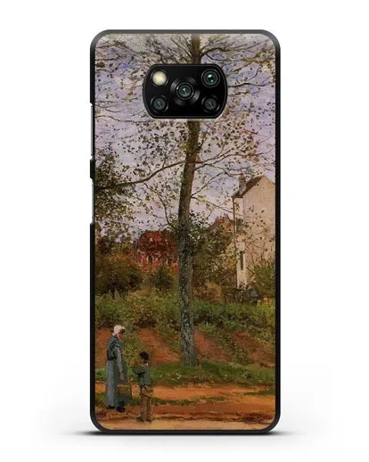 Чехол Пейзаж возле Лувесьен (Писсарро Камиль) силиконовый для Xiaomi Poco X3 Pro