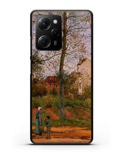 Чехол Пейзаж возле Лувесьен (Писсарро Камиль) силиконовый для Xiaomi Poco X5 Pro