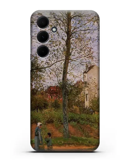 Чехол Пейзаж возле Лувесьен (Писсарро Камиль) силиконовый для Samsung Galaxy A55 [SM-A556]