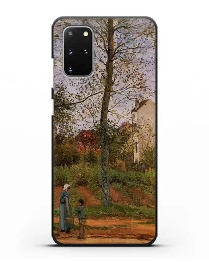 Чехол Пейзаж возле Лувесьен (Писсарро Камиль) силиконовый для Samsung Galaxy S20 Plus [SM-G985F]