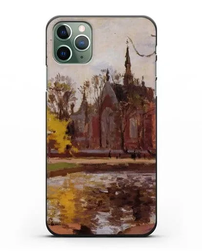 Чехол Колледж Далвич, Лондон (Писсарро Камиль) силиконовый для iPhone 11 Pro Max