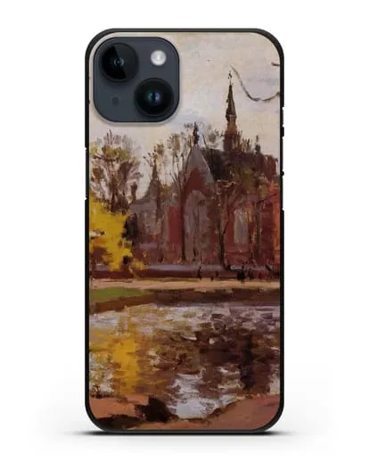 Чехол Колледж Далвич, Лондон (Писсарро Камиль) силиконовый для iPhone 14