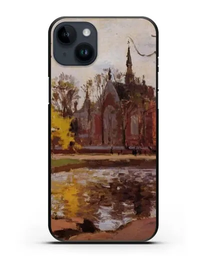 Чехол Колледж Далвич, Лондон (Писсарро Камиль) силиконовый для iPhone 14 Plus